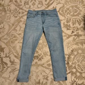 American Eagle men’s slim stretch light wash jeans, 31x32